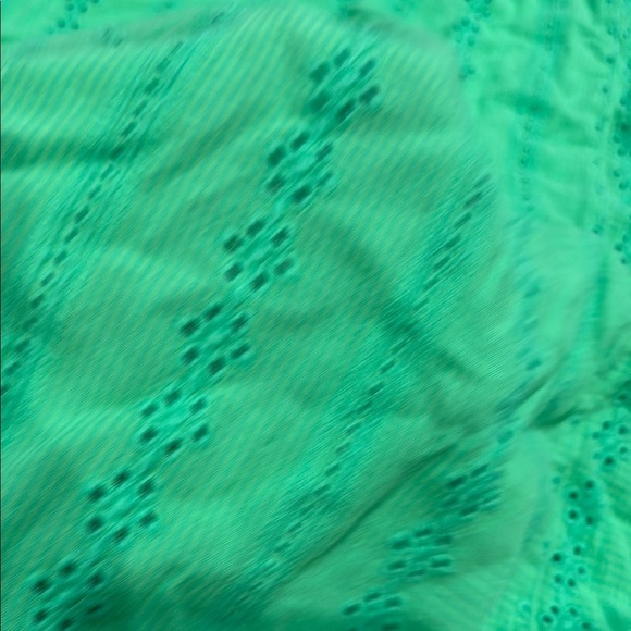 Lane Bryant Size 28 Green Boxy Blouse with Cuffed Sleeves - Picture 14 of 14